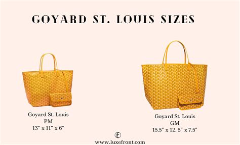 celeb goyard saint louis gm|goyard st louis size comparison.